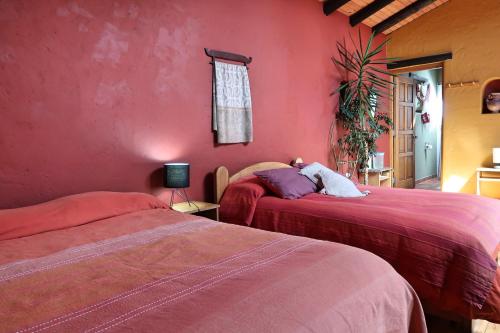 Voodi või voodid majutusasutuse The Lazy Dog Inn a Mountain Lodge toas