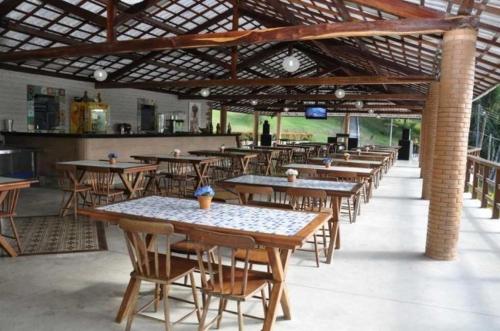 ห้องอาหารหรือที่รับประทานอาหารของ Quilombo Hotel Fazenda