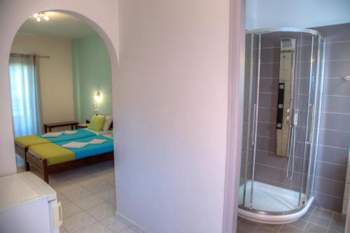 Koupelna v ubytování Hotel Mochlos