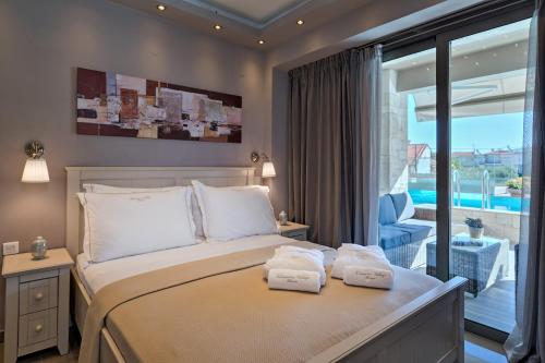 Letto o letti in una camera di Kassandra Village Resort