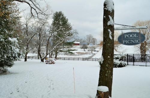 Maple Terrace Motel v zimě
