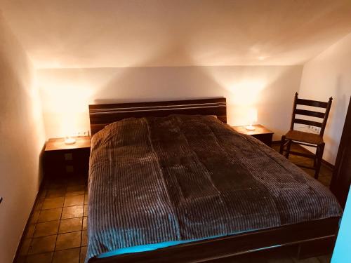 Postel nebo postele na pokoji v ubytování Apartment Am Sudbach