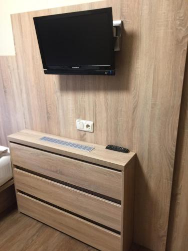 TV a/nebo společenská místnost v ubytování Schwedenhaus Wismar