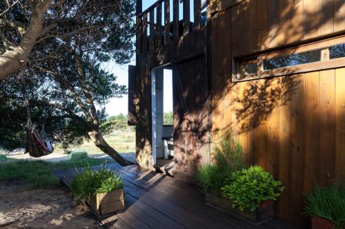 Κήπος έξω από το Eco House Via Verde