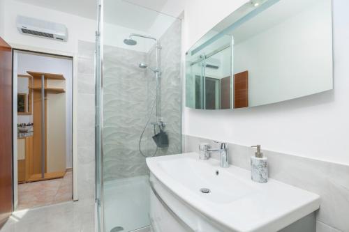 Koupelna v ubytování Apartment Milena