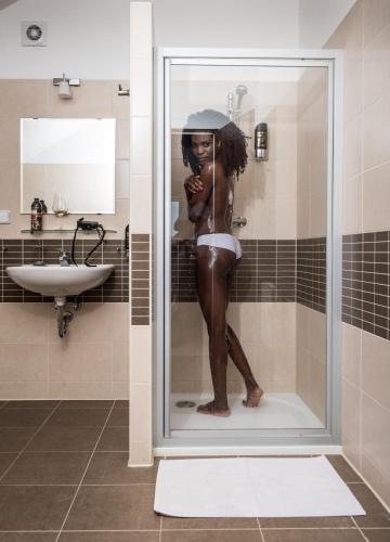 Un baño de Penzion U Výra