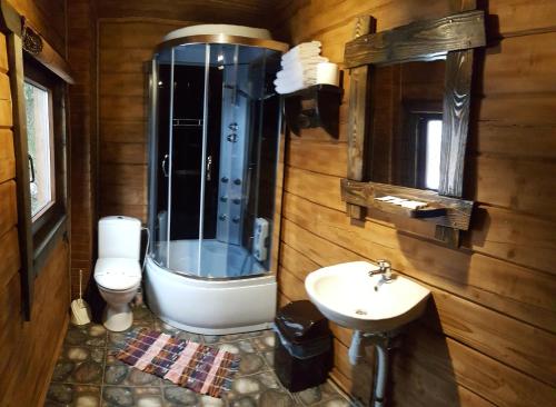Kupaonica u objektu Eco House