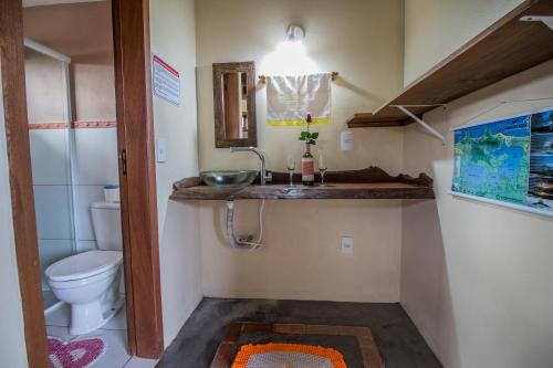 Vonios kambarys apgyvendinimo įstaigoje Cabanas do Rosa