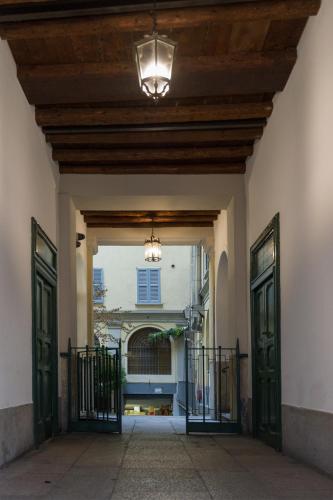 an entrance to a building with doors and a ceiling at Moscova Luxury B&B in Milan