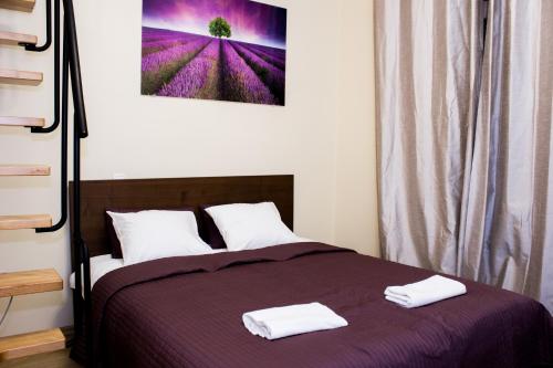 Postel nebo postele na pokoji v ubytování Sauna Luxurious Apartment