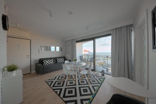 Posedenie v ubytovaní Apartament Horyzont Amber