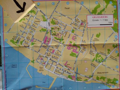 a map of the city of chicago at Villa Pistaches in Grand-Bourg