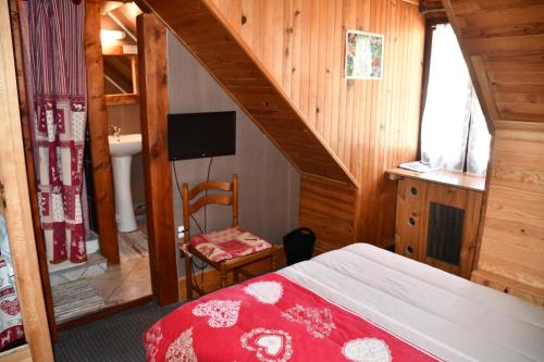 Postel nebo postele na pokoji v ubytování Hotel Le Terminus
