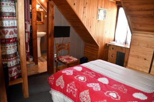 Postel nebo postele na pokoji v ubytování Hotel Le Terminus