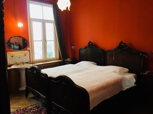 Cama ou camas em um quarto em Holiday Home Manoir des Sarts