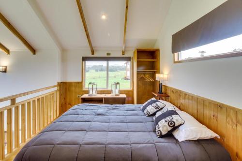 Katil atau katil-katil dalam bilik di Loft y Cabañas Ensenada