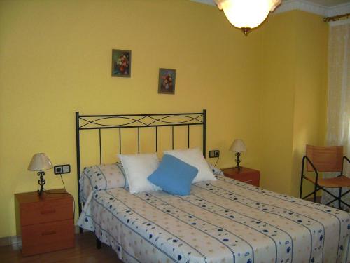 A bed or beds in a room at Vistas al mar y cerca de la playa