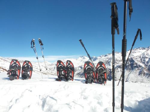 Tierras Bayas Mountain Refuge im Winter
