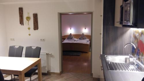 Katil atau katil-katil dalam bilik di Grenerhof