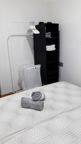Posteľ alebo postele v izbe v ubytovaní Jeram Tiny House