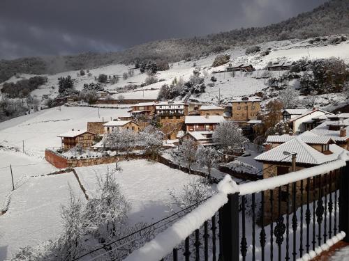 CahechoにあるPosada Torcazの山雪町
