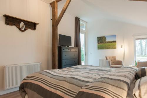 Katil atau katil-katil dalam bilik di B&B Morskershoeve