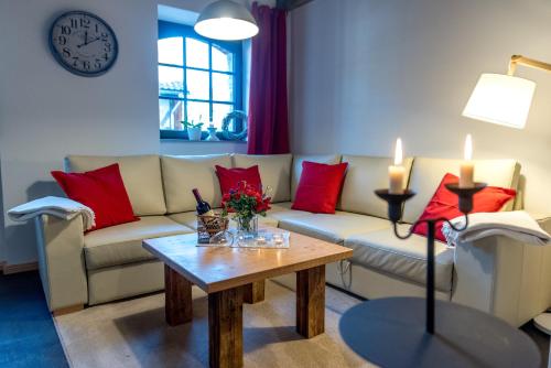 Posezení v ubytování Ferienappartements im Speicherwerk