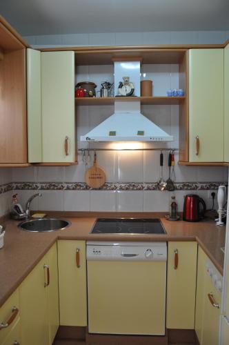 Dapur atau dapur kecil di Casa Miel