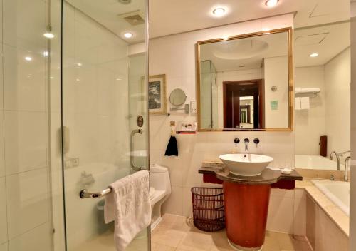 Koupelna v ubytování Yi Mei Plaza Hotel