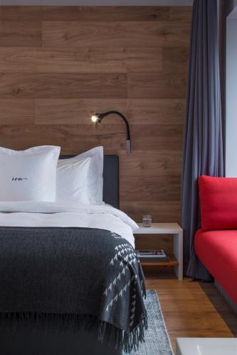 Cama o camas de una habitación en ION City Hotel, Reykjavik, a Member of Design Hotels