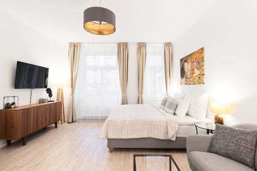 TV a/nebo společenská místnost v ubytování Bear Fountain Residence