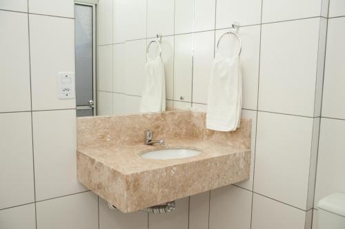 Phòng tắm tại Pousada Pouso Ideal