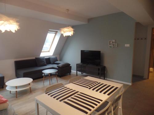 Μια τηλεόραση ή/και κέντρο ψυχαγωγίας στο Apartamenty Twoje Mikołajki
