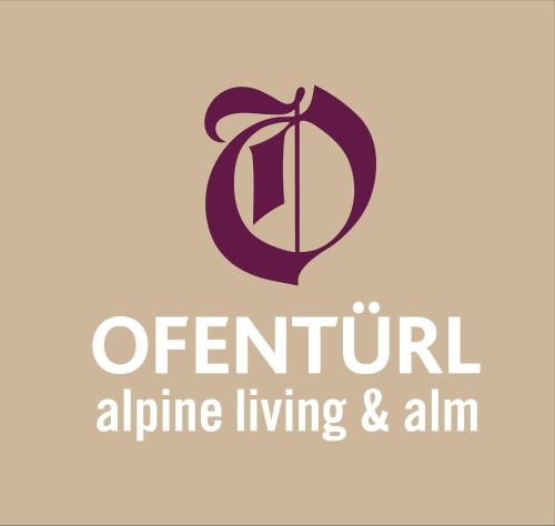 an alternative living and anvil logo for an alternative living and anvil restaurant at OFENTÜRL alpine living in Flachau