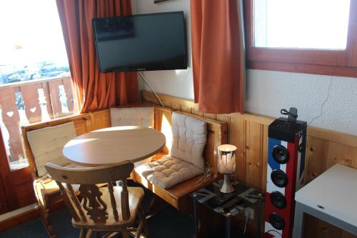 Studio cabine double balcon Tignes val claret ouvert toute l année