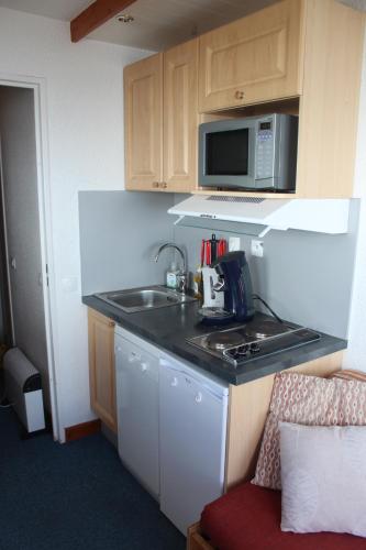 Studio cabine double balcon Tignes val claret ouvert toute l année