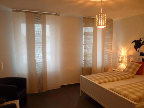 Postel nebo postele na pokoji v ubytování The modern apartment