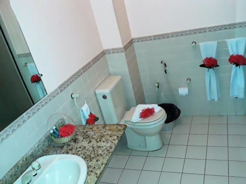 Koupelna v ubytování Hotel D'Anatureza