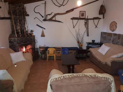 Posezení v ubytování Agrompelo House