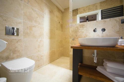 Kúpeľňa v ubytovaní Apartamenty Szewska 25