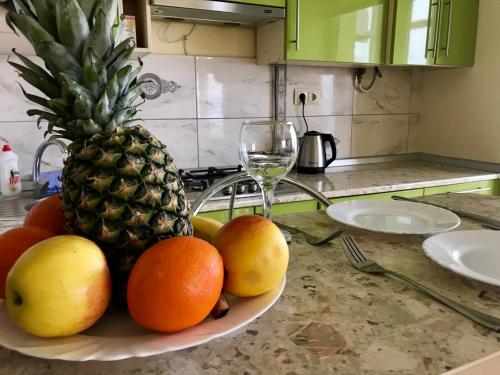 Dapur atau dapur kecil di Apartments in the center
