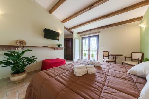 El Molino Agriturismoにあるベッド
