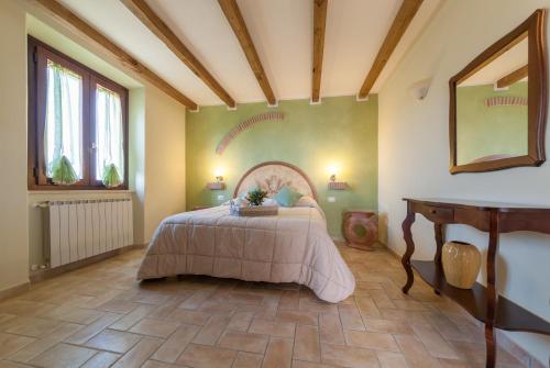 El Molino Agriturismoにあるベッド