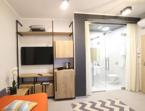 Kúpeľňa v ubytovaní Apartamenty Garbary 3