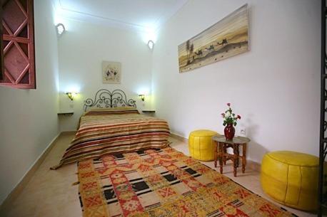 Postel nebo postele na pokoji v ubytování Riad Morgane