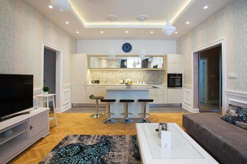 Kuhinja oz. manjša kuhinja v nastanitvi Apartment Passage