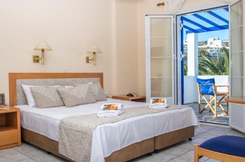 Cama o camas de una habitación en Syros Atlantis