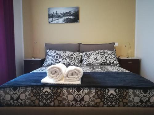 Postel nebo postele na pokoji v ubytování B&B la cascata