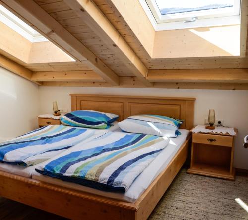 Tempat tidur dalam kamar di Haus Wiesenruh