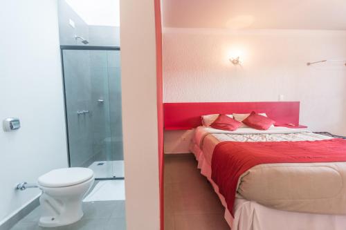 Koupelna v ubytování Concept Design Hostel & Suites